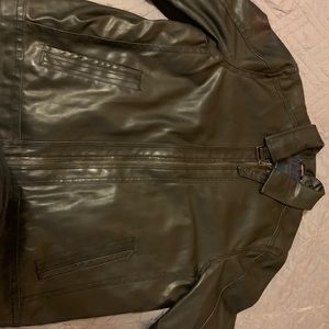 Tommy Hilfiger Faux leather Aviator Jacket